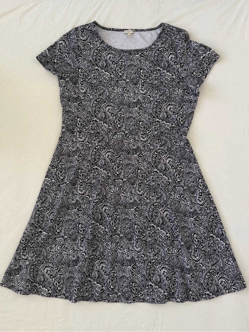 Talbots Black and White Paisley
Midi Dress